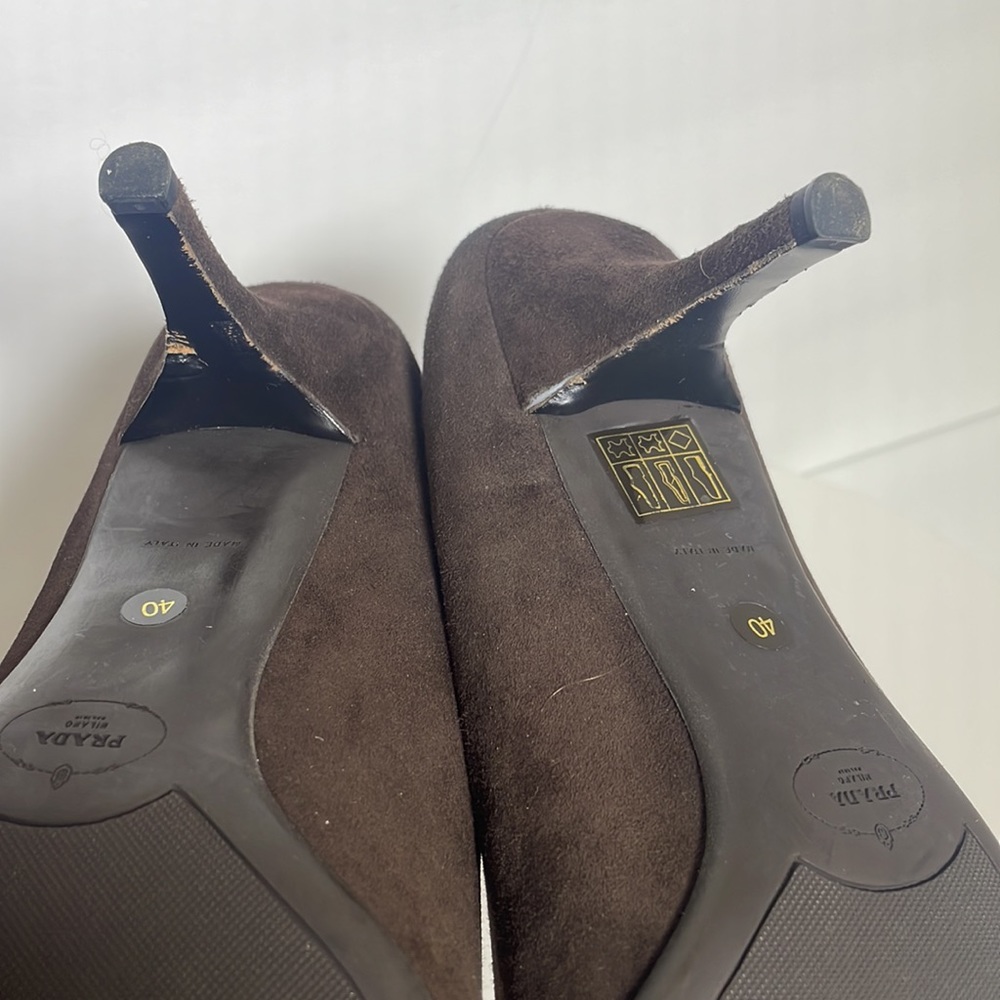 Prada  brown heels EU 40 according to size tables US 9.5 see pictures please - Picture 11 of 11
